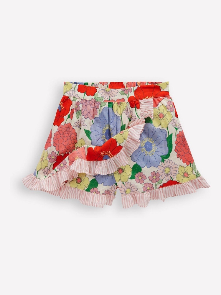 Boden Pink Wrap Frill Skort - Image 4 of 4