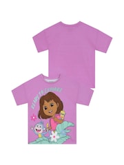Character Purple Dora The Explorer Short Pyjamas - Image 7 of 10