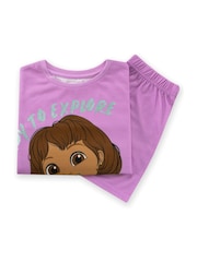 Character Purple Dora The Explorer Short Pyjamas - Image 9 of 10