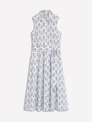 Boden Cream Amy Sleeveless Tennis Shirt Dress - Image 5 of 5