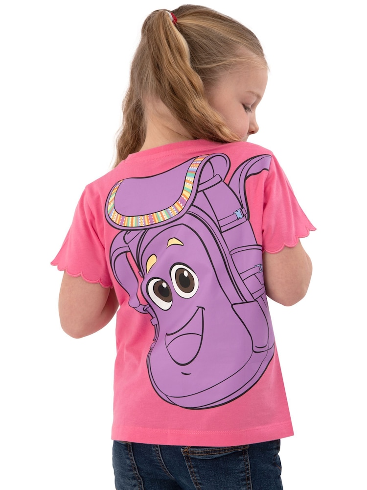 Character Pink Girls Dora The Explorer T-Shirt - Image 2 of 10