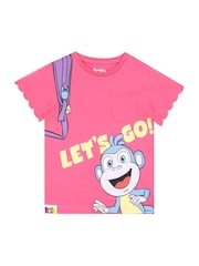 Character Pink Girls Dora The Explorer T-Shirt - Image 5 of 10