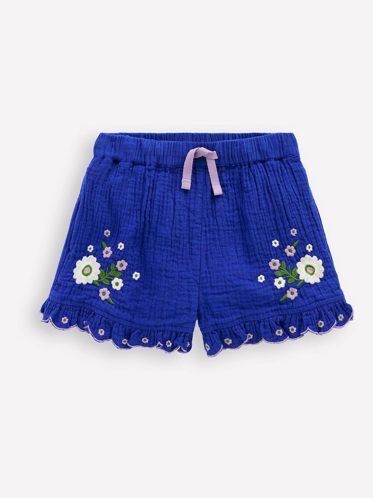 Boden Double Embroidered Cloth Frill Hem Shorts - Bild 1 von 3