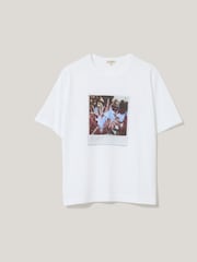 Jigsaw White Blue Daffodils T-Shirt - Image 1 of 1