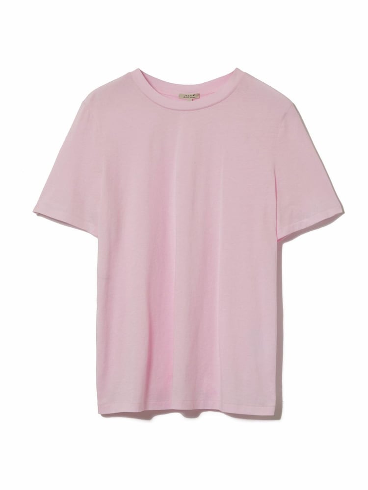 Jigsaw Pink Supima Cotton Crew Neck T-Shirt - Image 6 of 6