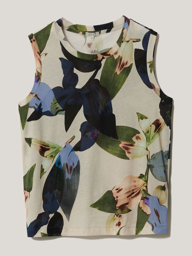 Jigsaw Natural Future Botanic Cotton Tank - Image 4 of 4