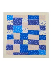 Jigsaw Blue Patchwork Bandana Scarf - Image 1 of 3