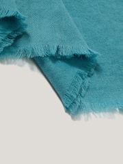 Jigsaw Blue Wool Silk Pashmina Scarf - Image 2 of 5