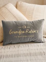 Personalised TV Watching Spot Velvet Cushion by No Ordinary Gift - Image 2 of 2