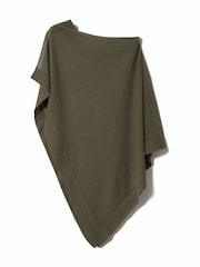 Jigsaw Green Sheer Linen Blend Poncho - Image 7 of 7