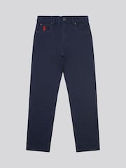 U.S. Polo Assn. Dark Sapphire Navy Boys Core 5 Pocket Trousers - Image 6 of 10