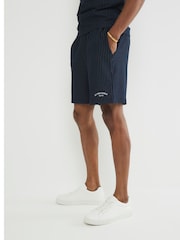River Island Blue Regular Fit Stripe Shorts - Image 2 of 4