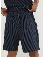 River Island Blue Regular Fit Stripe Shorts - Image 4 of 4