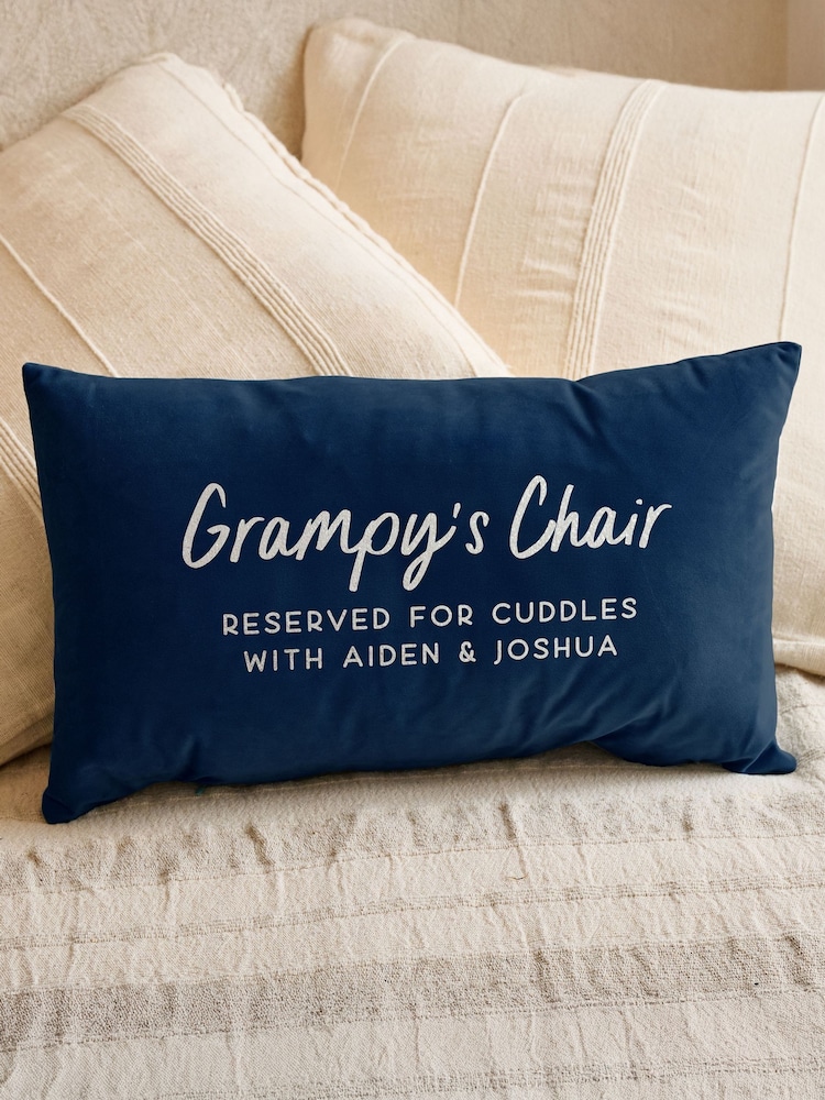 Personalised Special Spot Fathers Day Velvet Cushion by No Ordinary Gift - Image 2 of 2