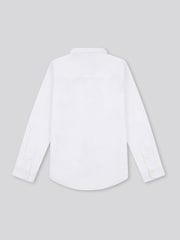U.S. Polo Assn. White Boys Linen Blend Shirt - Image 2 of 3