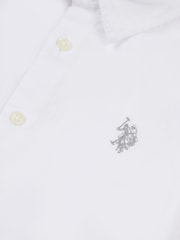 U.S. Polo Assn. White Boys Linen Blend Shirt - Image 3 of 3