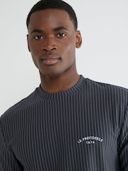 River Island Grey Regular Fit  Stripe T-Shirt - Image 3 of 4