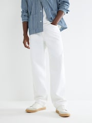 River Island White Loose Fit Jeans - Image 1 of 4