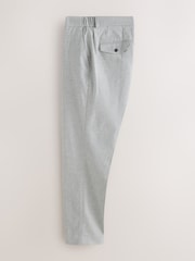 ពណ៌ប្រផេះស្រាល - ខោ N.Premium Regular Fit Smart Brushed Cotton - រូបភាព 6 នៃ 9
