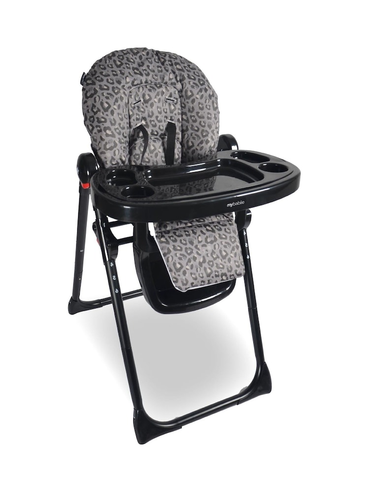 My Babiie Black Leopard Premium Highchair - Image 1 of 6