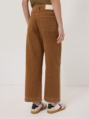 Jigsaw Brown Tyne Wide Leg Cropped Jeans - Image 2 of 6
