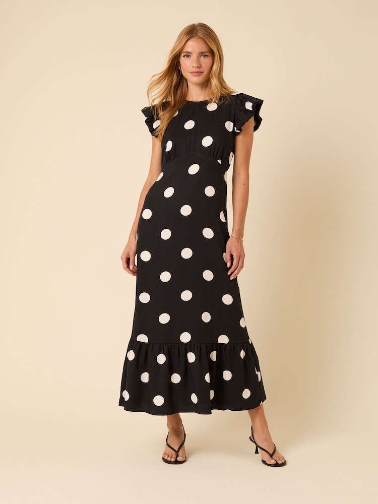 Vestido midi Clara de bolinhas Nobodys Child - Imagem 1 de 6