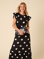 Vestido midi Clara de bolinhas Nobodys Child - Imagem 3 de 6