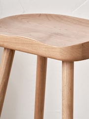 Pacific Natural Laselle Ash Wood Bar Stool - Image 3 of 6