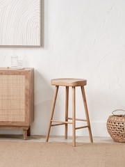Pacific Natural Laselle Ash Wood Bar Stool - Image 4 of 6