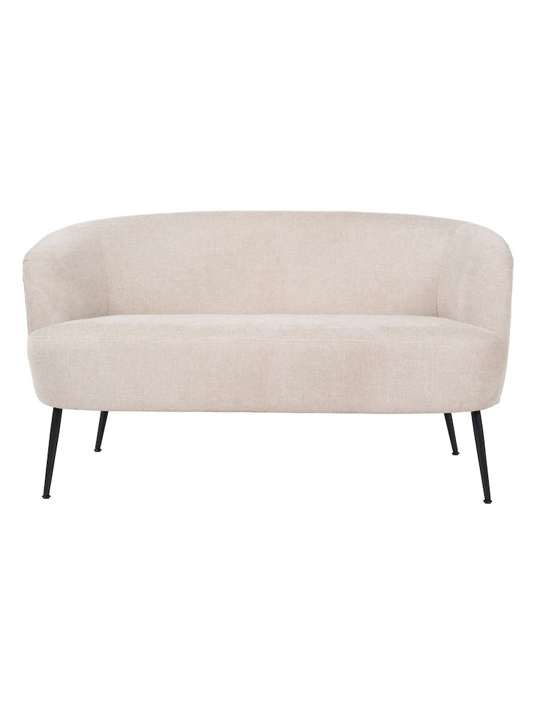 Pacific Cream Aviana Chenille and Metal Sofa - Image 6 of 6