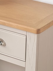 Pacific Natural Fairford Oak and Parchment 2 Drawer Table - Image 3 of 6