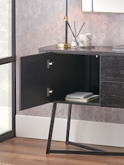 Pacific Black Ukiah Ash Veneer and Metal 2 Door Sideboard - Image 2 of 6
