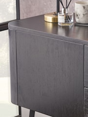 Pacific Black Ukiah Ash Veneer and Metal 2 Door Sideboard - Image 3 of 6