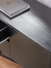 Pacific Black Ukiah Ash Veneer and Metal 2 Door Sideboard - Image 5 of 6