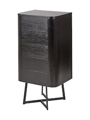 Pacific Black Boy Ukiah Ash Veneer and Metal 5 Drawer Tall - Image 5 of 6