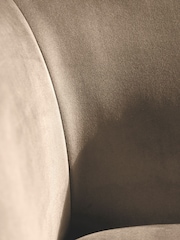 Pacific Cream Lucca Velvet and Metal Sofa - Image 2 of 6