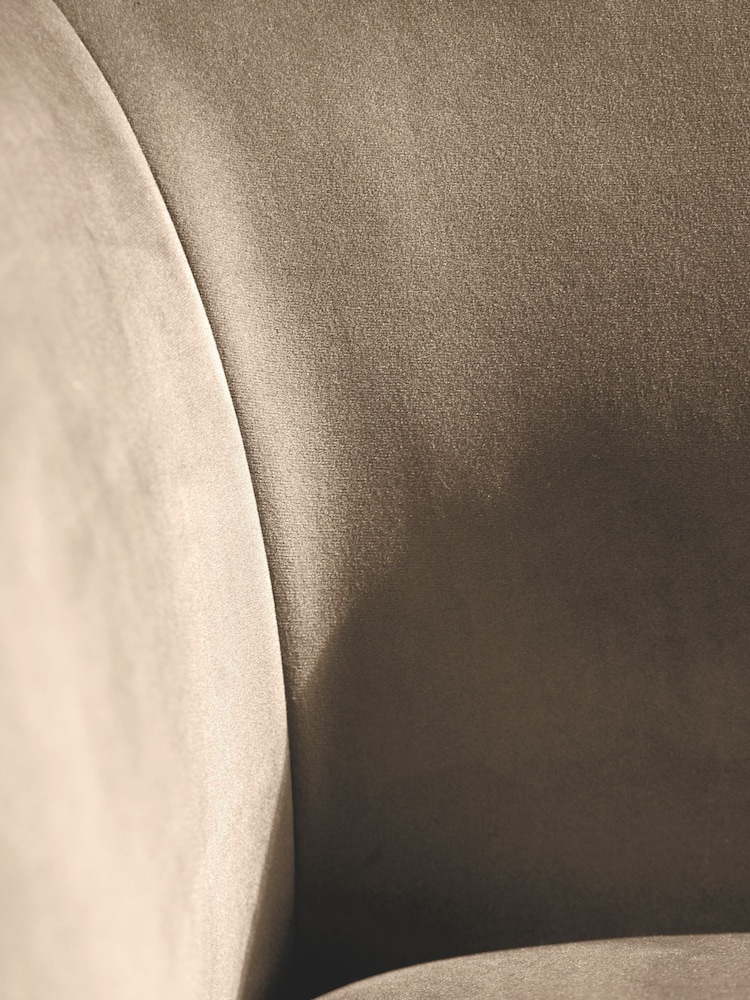 Pacific Cream Lucca Velvet and Metal Sofa - Image 2 of 6