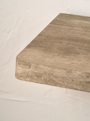 Pacific Grey Elkton Concrete Effect Wood Veneer Console Table - Image 4 of 6