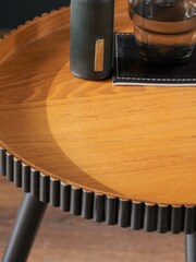 Pacific Natural Hammond Pine Wood Side Table - Image 2 of 6