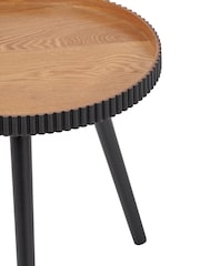 Pacific Natural Hammond Pine Wood Side Table - Image 5 of 6