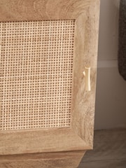 Pacific Natural Henrik Rattan 1 Door Bedside Unit - Image 3 of 6