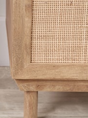 Pacific Natural Henrik Rattan 1 Door Bedside Unit - Image 4 of 6