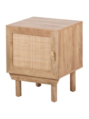 Pacific Natural Henrik Rattan 1 Door Bedside Unit - Image 5 of 6