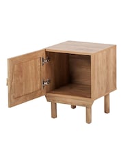Pacific Natural Henrik Rattan 1 Door Bedside Unit - Image 6 of 6