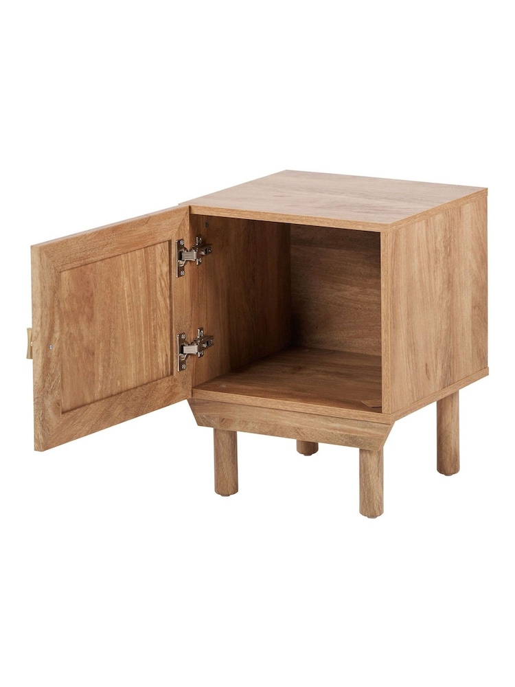 Pacific Natural Henrik Rattan 1 Door Bedside Unit - Image 6 of 6