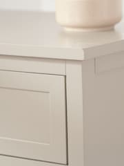 Pacific Cream Devonshire Pine Wood 1 Drawer 4 Basket Tall Unit - Image 6 of 6