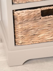 Pacific Cream Devonshire Pine Wood 3 Drawer 3 Basket Unit - Image 5 of 6