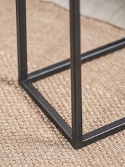 Pacific Grey Soho Concrete Metal Supper Side Table - Image 4 of 6