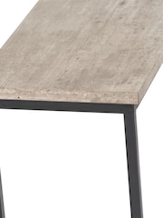 Pacific Grey Soho Concrete Metal Supper Side Table - Image 5 of 6