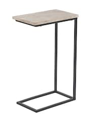 Pacific Grey Soho Concrete Metal Supper Side Table - Image 6 of 6
